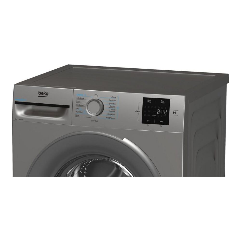 Beko BMN3WT3841S 8kg 1400 Spin Washing Machine - Silver - Image 3