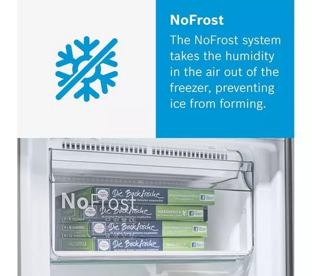 Bosch KGN34NLEAG 60cm 50/50 Frost Free Fridge Freezer - Silver - Image 8