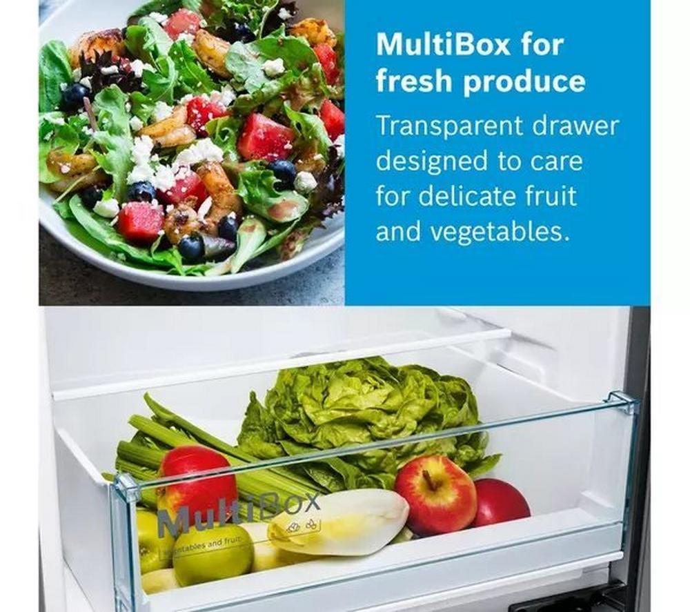 Bosch KGN34NLEAG 60cm 50/50 Frost Free Fridge Freezer - Silver - Image 10