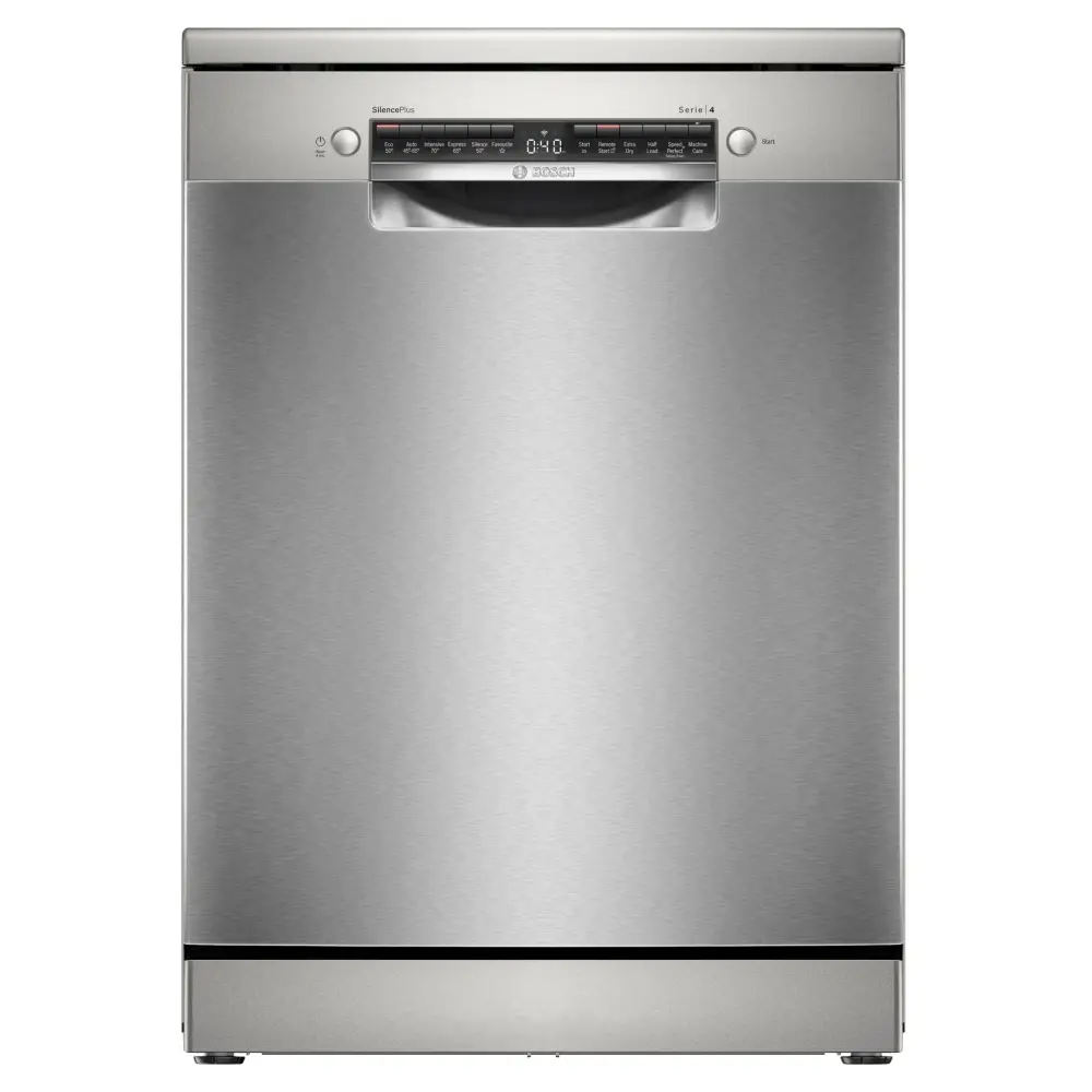 Bosch Series 4 SMS4EMI06G Wifi Connected Full Size Dishwasher - Silver Inox