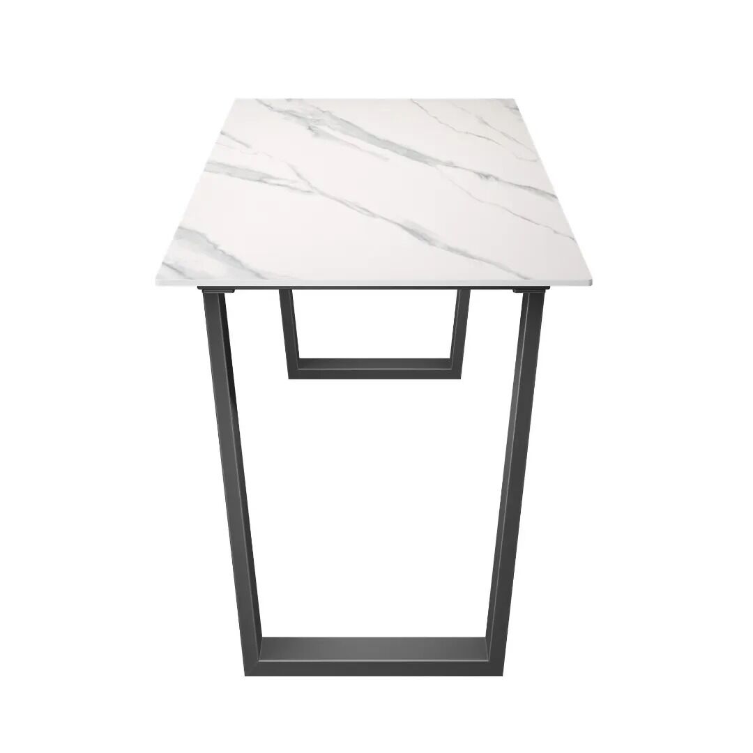 Cerutti Matte White Ceramic Dining Table - 140cm - Image 3