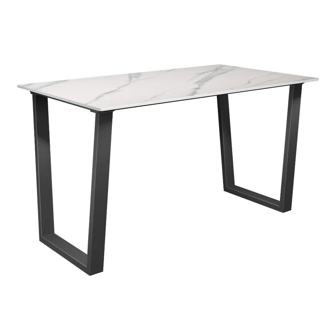 Cerutti Matte White Ceramic Dining Table - 140cm - Image 2
