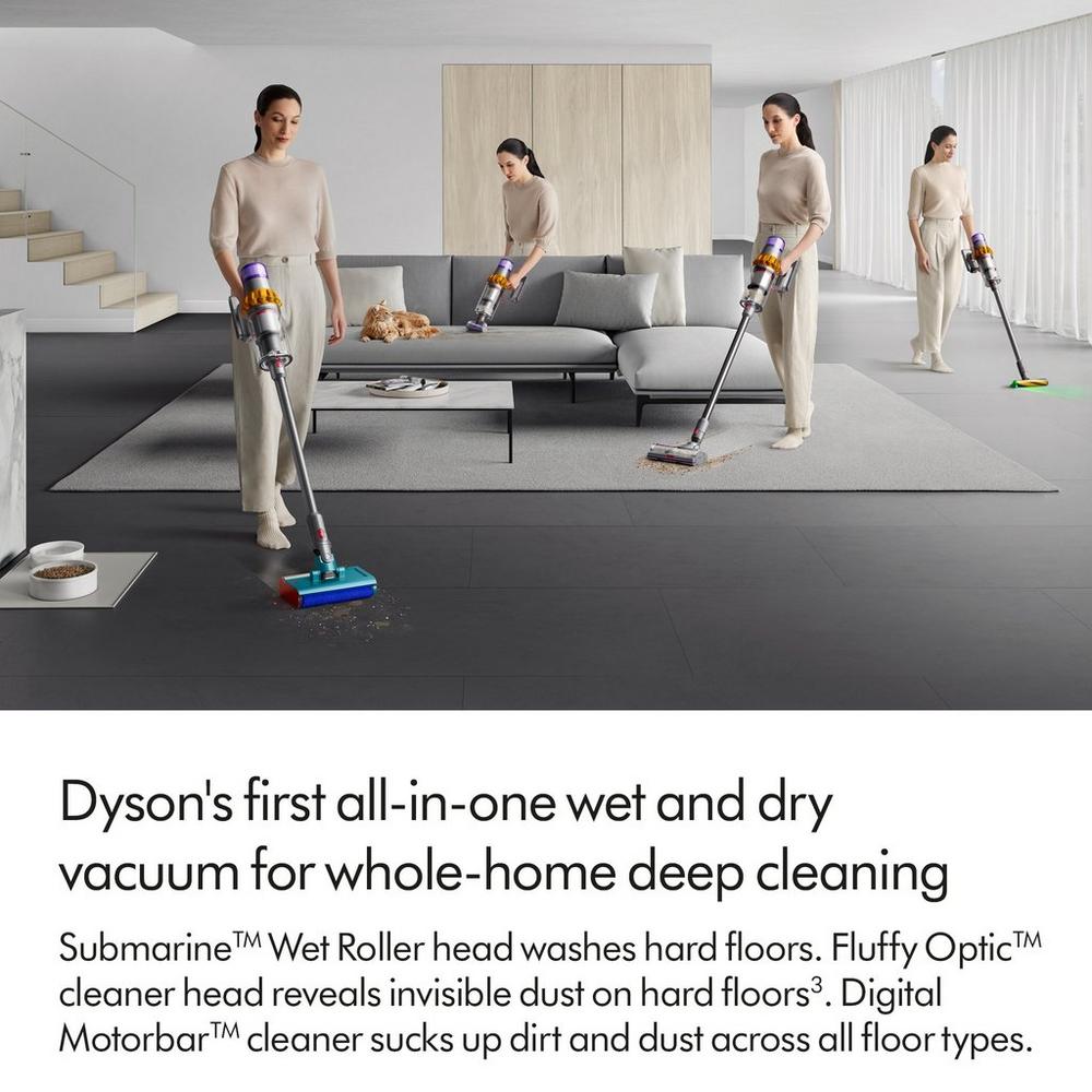 Dyson V15SUBMARINE Detect Submarine Wet & Dry Cleaner - Yellow/Nickel - Image 2