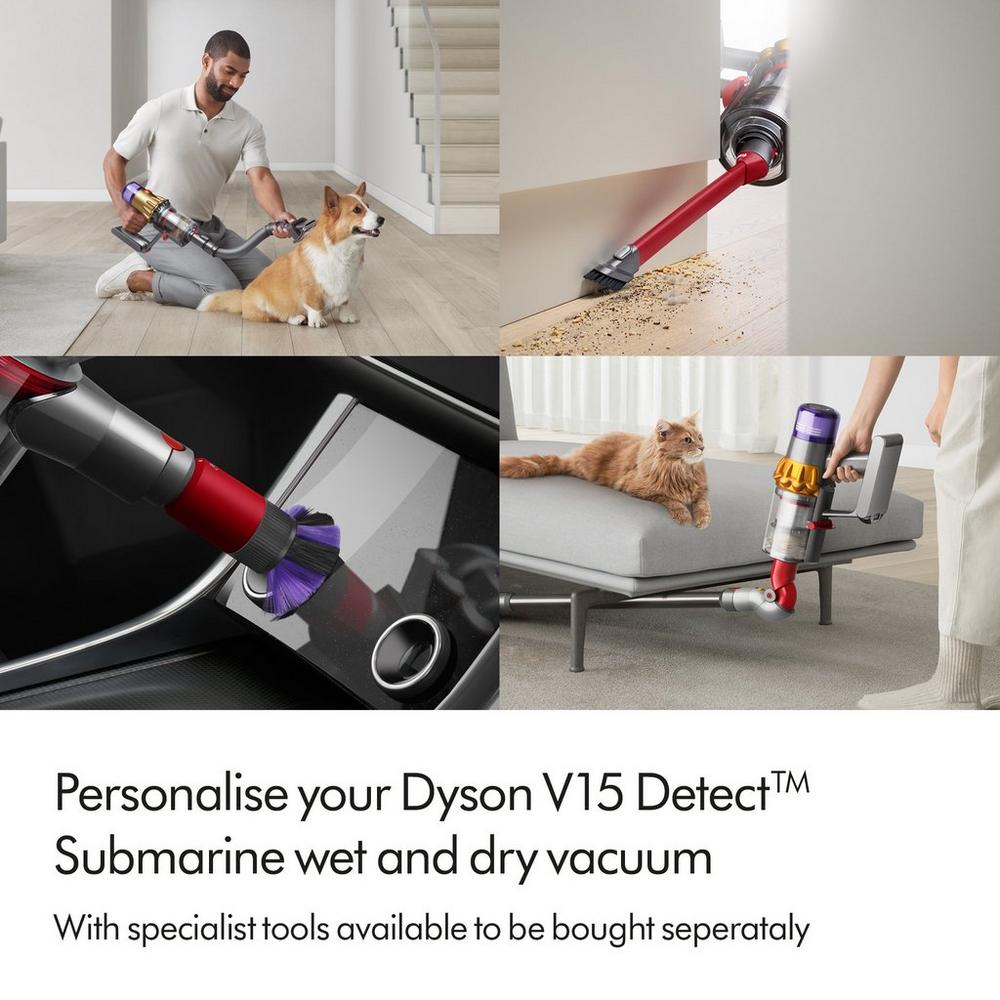 Dyson V15SUBMARINE Detect Submarine Wet & Dry Cleaner - Yellow/Nickel - Image 8