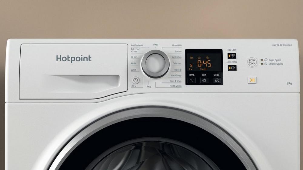 Hotpoint NSWE846WSUK 8kg 1400 Spin Washing Machine - White - Image 2