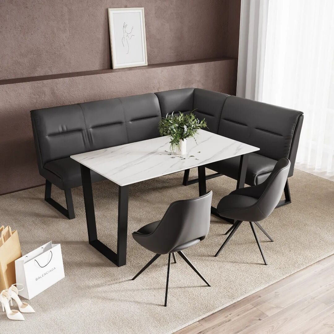 Cerutti Matte White Ceramic Dining Table - 140cm - Image 4