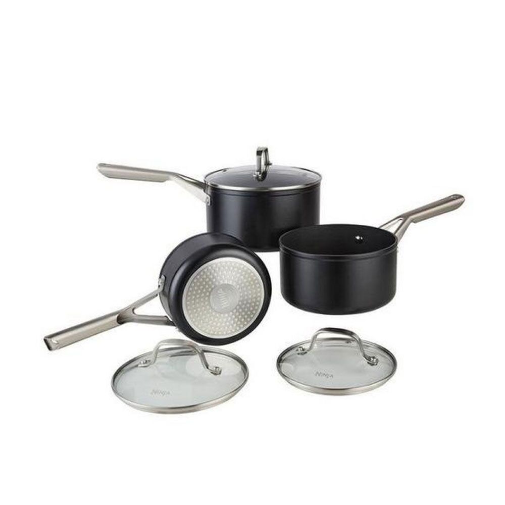 Ninja C13000UK Essentials Range Cookware 3-Piece Pan Set - Black
