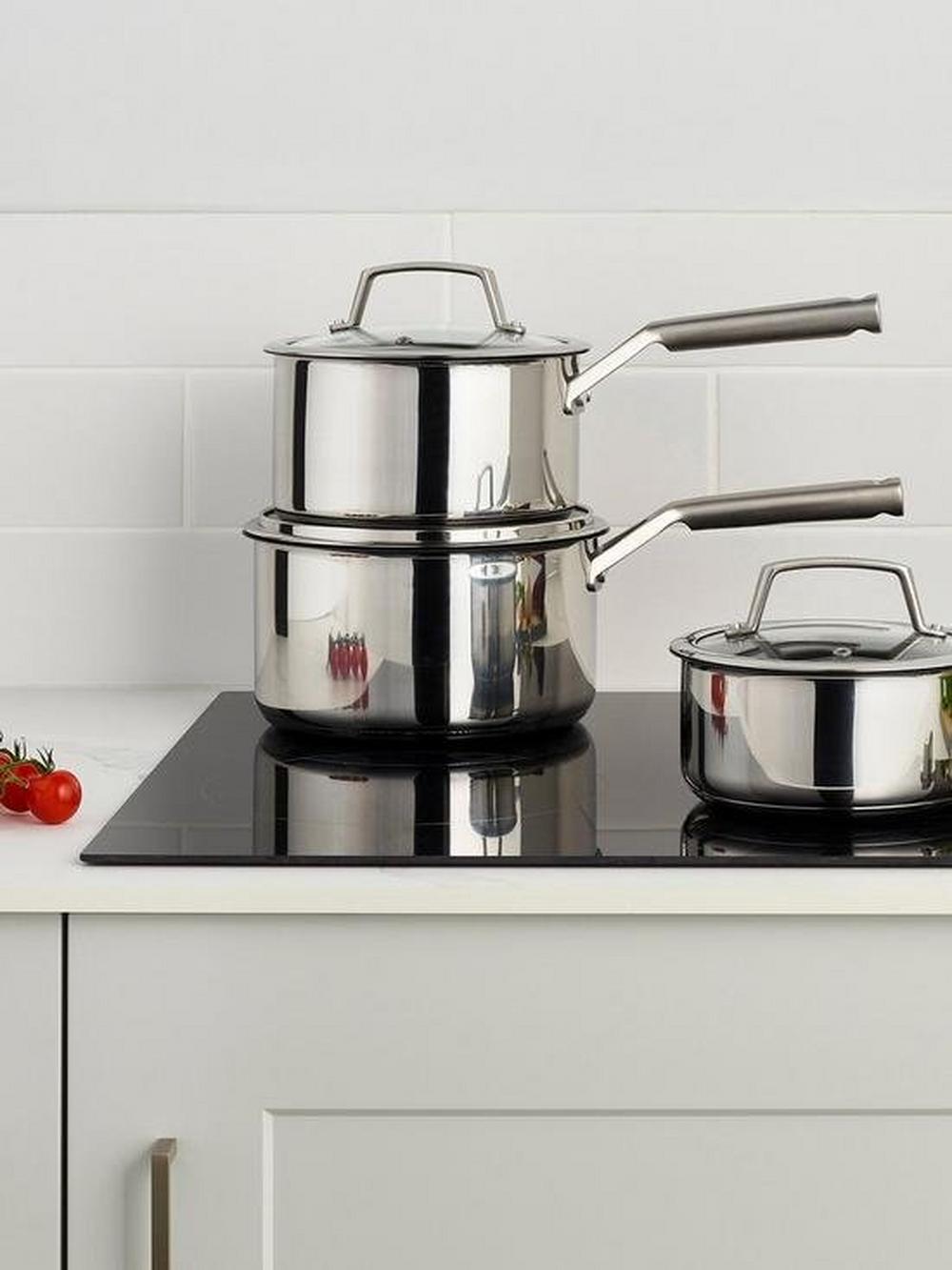 Ninja C63000UK Cookware 3-Piece Pan Set - Stainless - Image 2