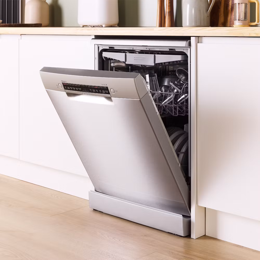 Bosch Series 4 SMS4EMI06G Wifi Connected Full Size Dishwasher - Silver Inox - Image 2