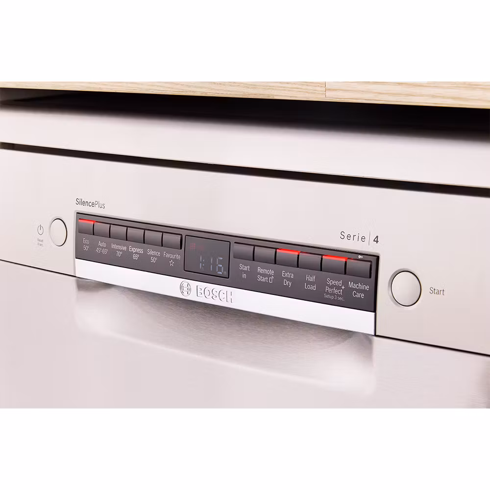 Bosch Series 4 SMS4EMI06G Wifi Connected Full Size Dishwasher - Silver Inox - Image 3