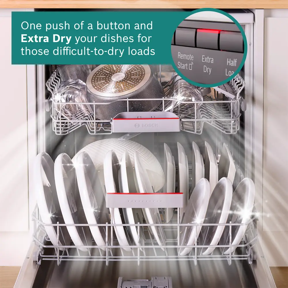 Bosch Series 4 SMS4EMI06G Wifi Connected Full Size Dishwasher - Silver Inox - Image 4