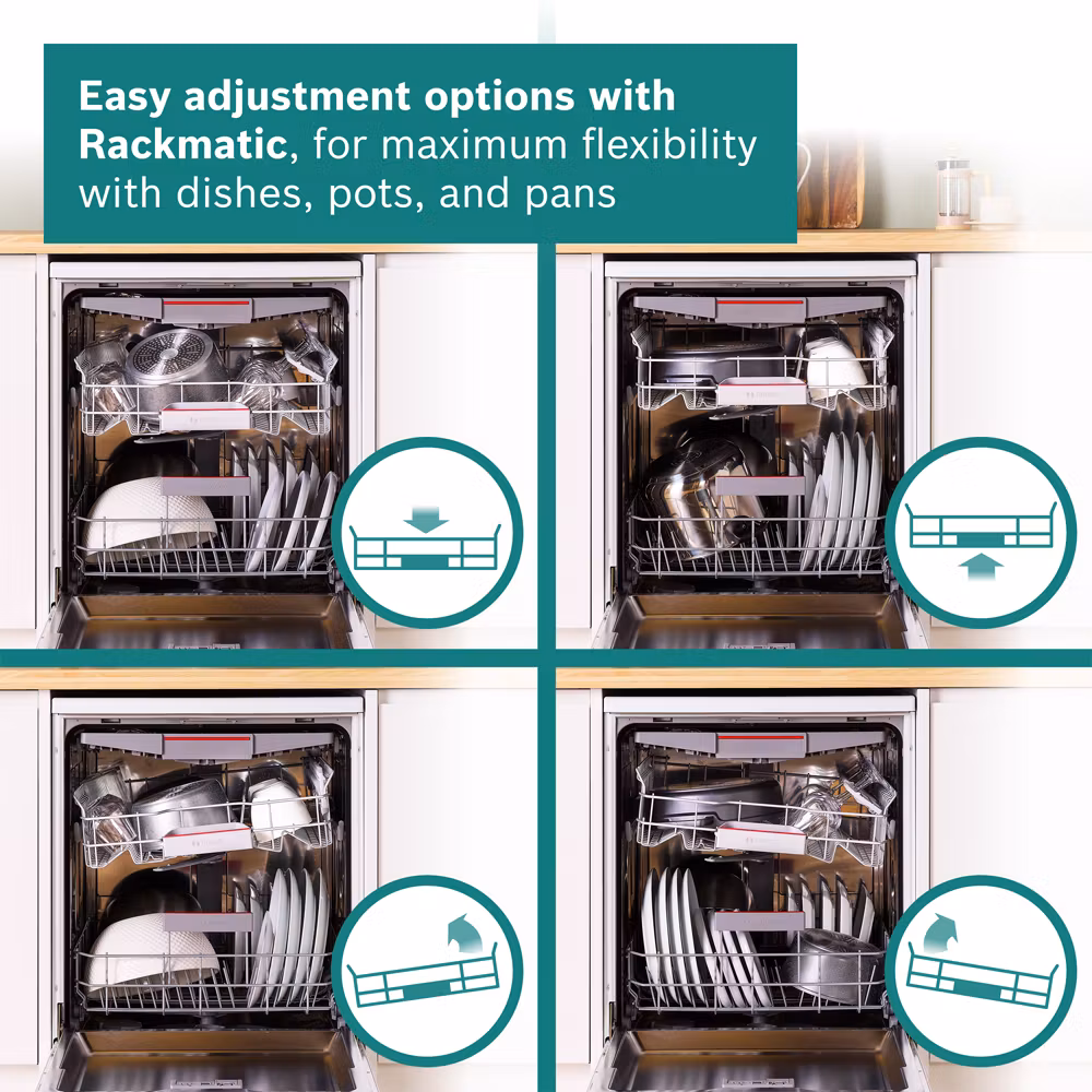 Bosch Series 4 SMS4EMI06G Wifi Connected Full Size Dishwasher - Silver Inox - Image 8