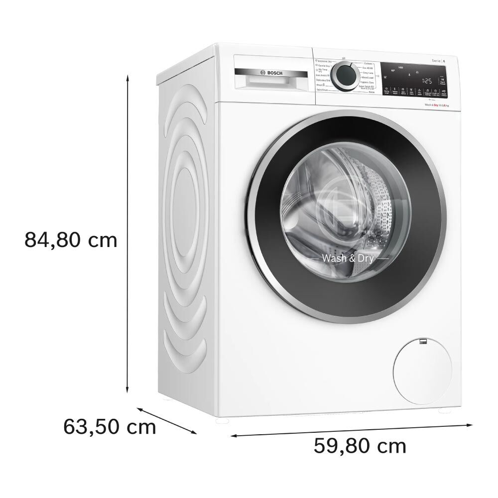 Bosch WNG25401GB Series 6 Freestanding 10.5 / 6kg 1400 Spin Washer Dryer - White - Image 6