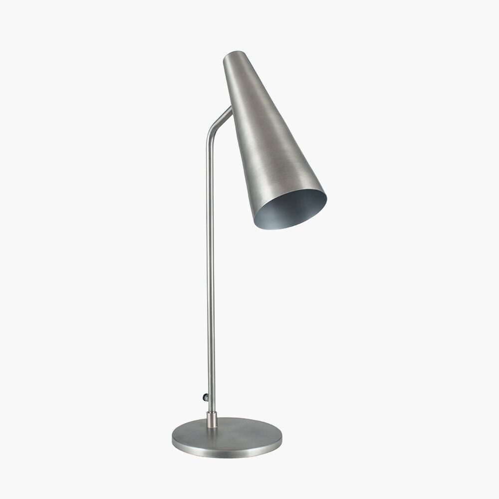 Pacific Farrah Antique Silver Task Table Lamp 30-663-C - Image 2