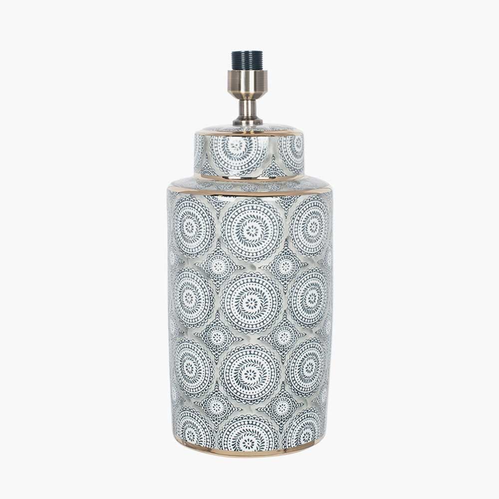 Pacific Kari Circle Pattern Ceramic Table Lamp 30-677-BO - Image 2