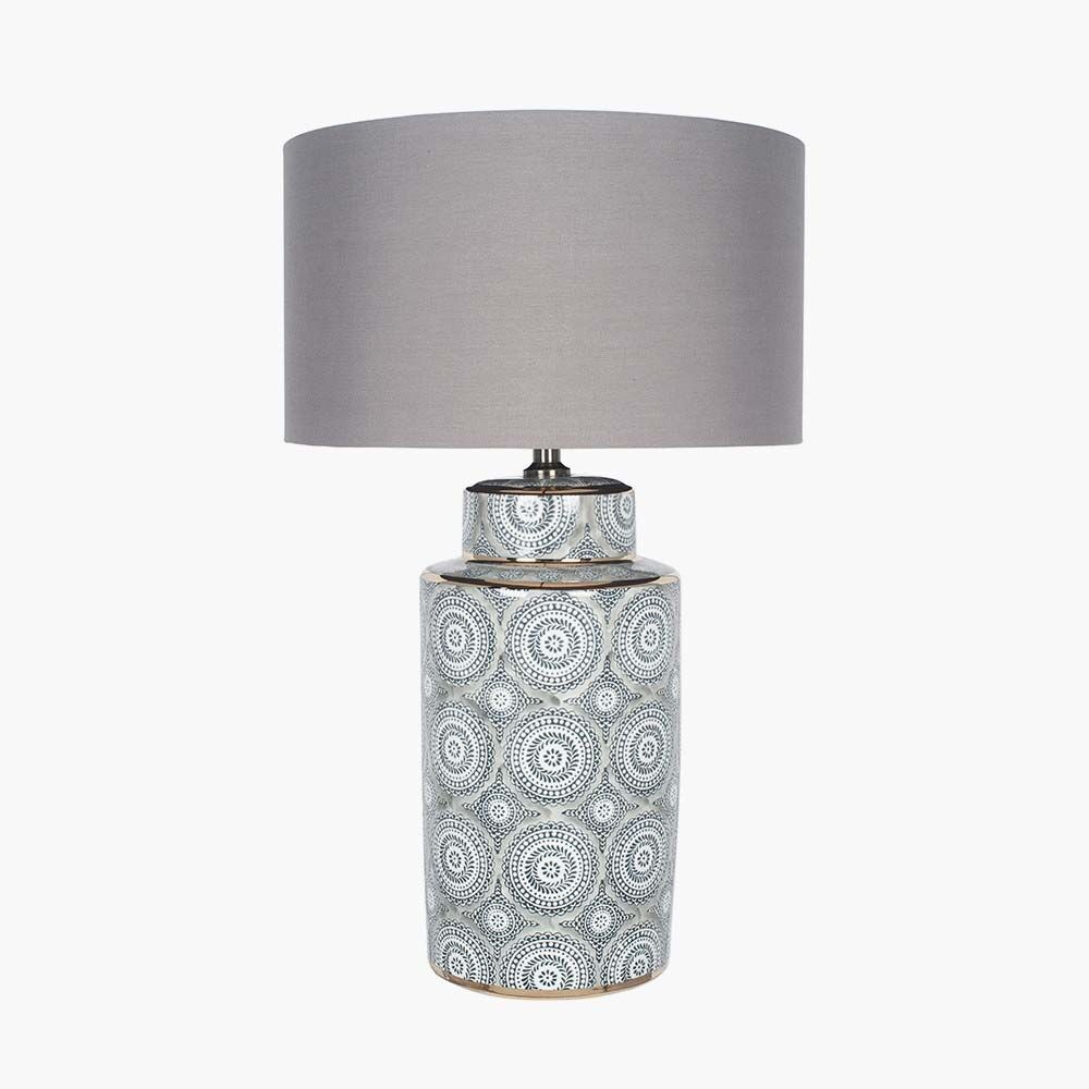 Pacific Kari Circle Pattern Ceramic Table Lamp 30-677-BO - Image 3