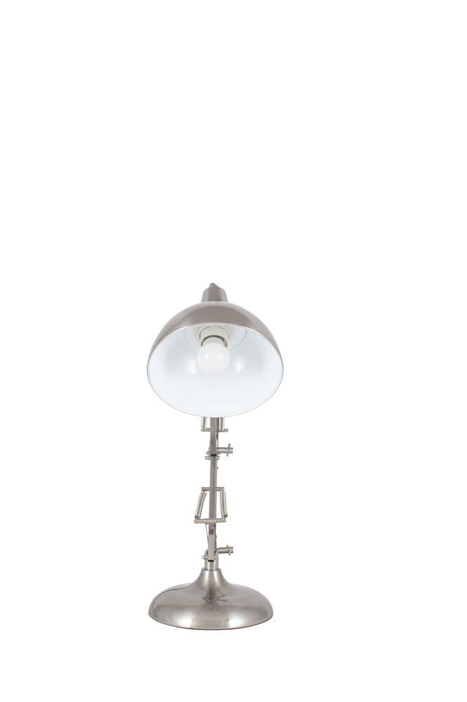 Pacific Alonzo Brushed Chrome Metal Angled Task Table Lamp 30-789-C - Image 3