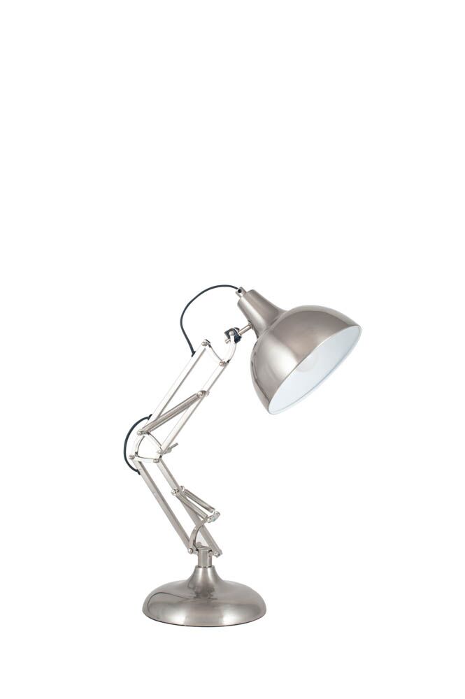 Pacific Alonzo Brushed Chrome Metal Angled Task Table Lamp 30-789-C - Image 8