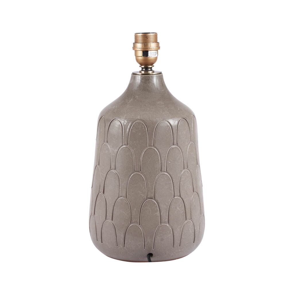 Pacific Coco Grey Gloss Arch Design Stoneware Table Lamp 30-843-BO - Image 2