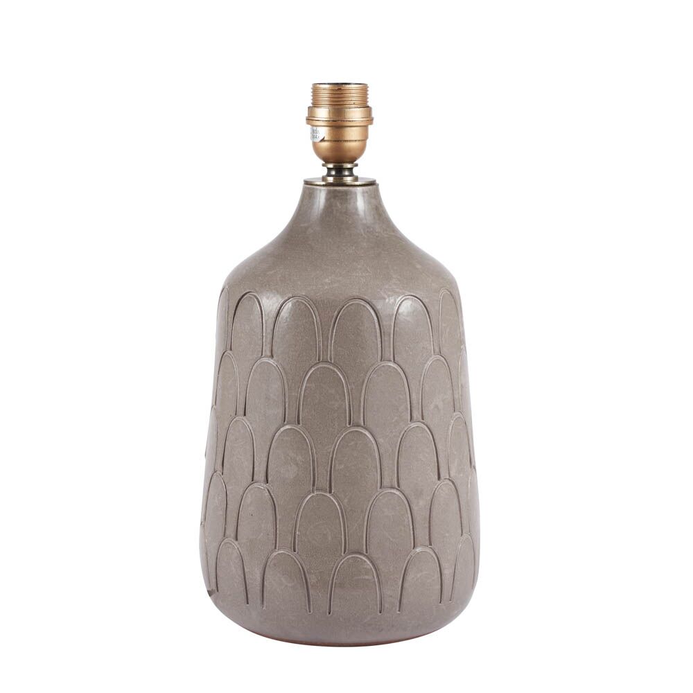 Pacific Coco Grey Gloss Arch Design Stoneware Table Lamp 30-843-BO - Image 8