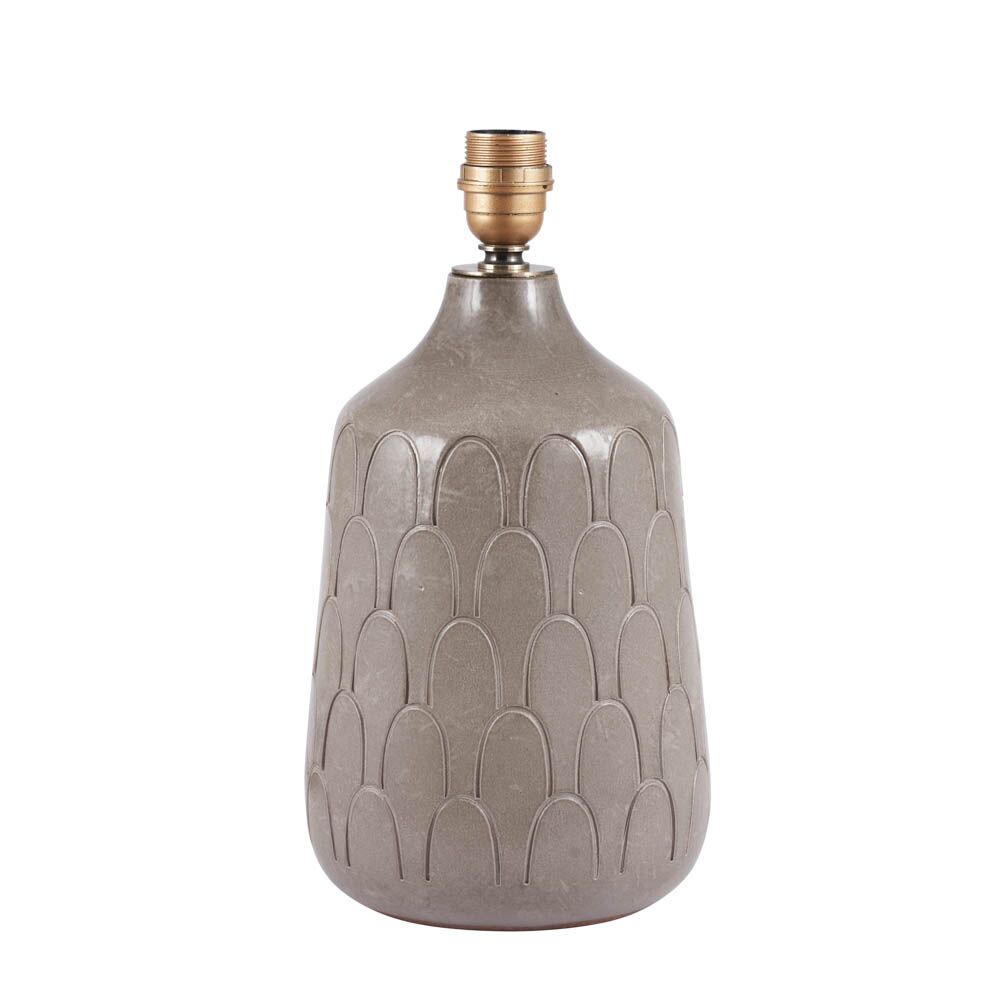 Pacific Coco Grey Gloss Arch Design Stoneware Table Lamp 30-843-BO - Image 9