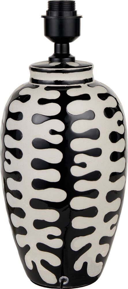 Pacific Elkorn Black and White Tall Coral Ceramic Table Lamp 30-954-BO - Image 3