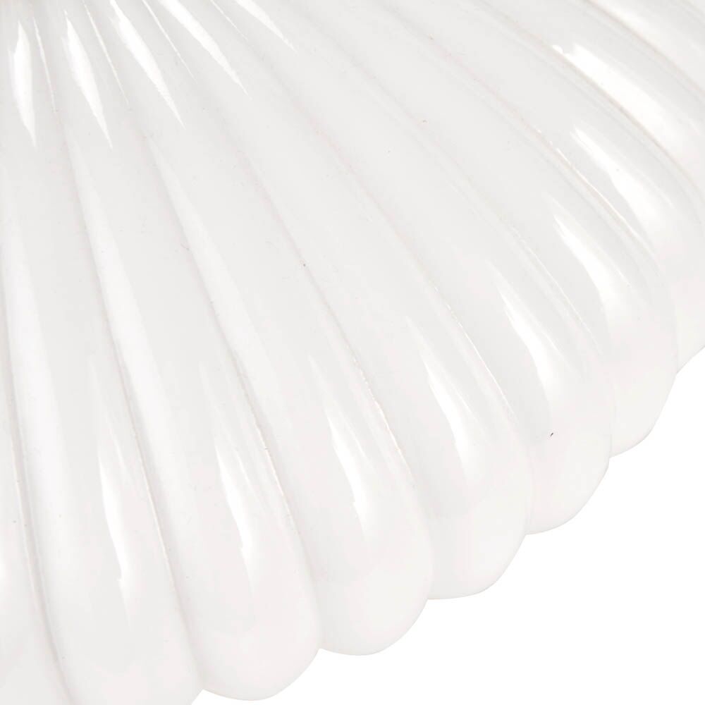 Pacific Emilia White Ribbed Glass & Gold Metal Oval Table Lamp 30-963-BO - Image 14