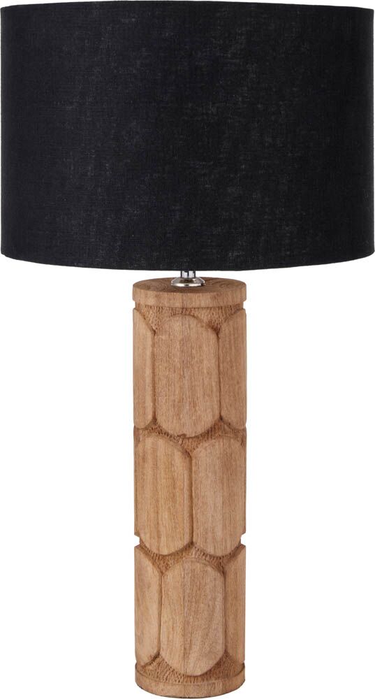 Pacific Aurelia Embossed Natural Wood Tall Table Lamp 30-966-BO - Image 3