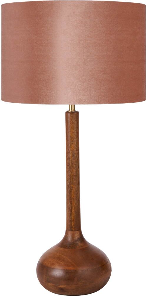 Pacific Toma Oiled Wood Tall Neck Table Lamp 30-976-BO - Image 2