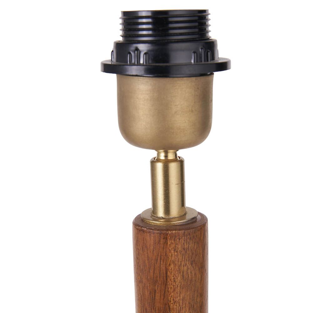 Pacific Toma Oiled Wood Tall Neck Table Lamp 30-976-BO - Image 6