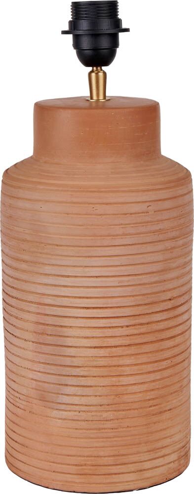 Pacific Sierra Natural Tall Ribbed Terracotta Table Lamp 30-979-BO - Image 4