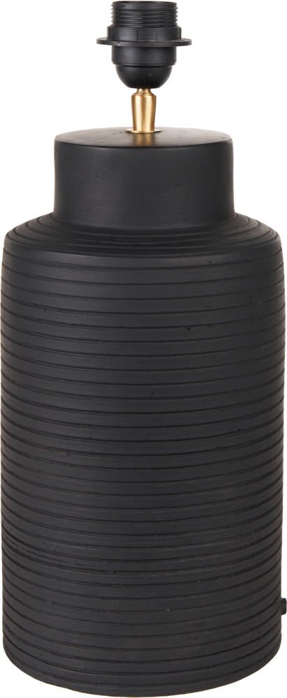 Pacific Sierra Black Tall Ribbed Terracotta Table Lamp 30-980-BO - Image 3