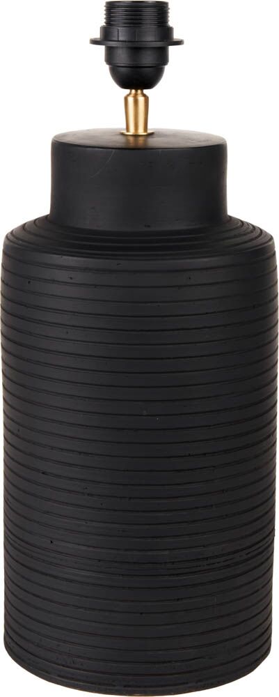 Pacific Sierra Black Tall Ribbed Terracotta Table Lamp 30-980-BO - Image 5