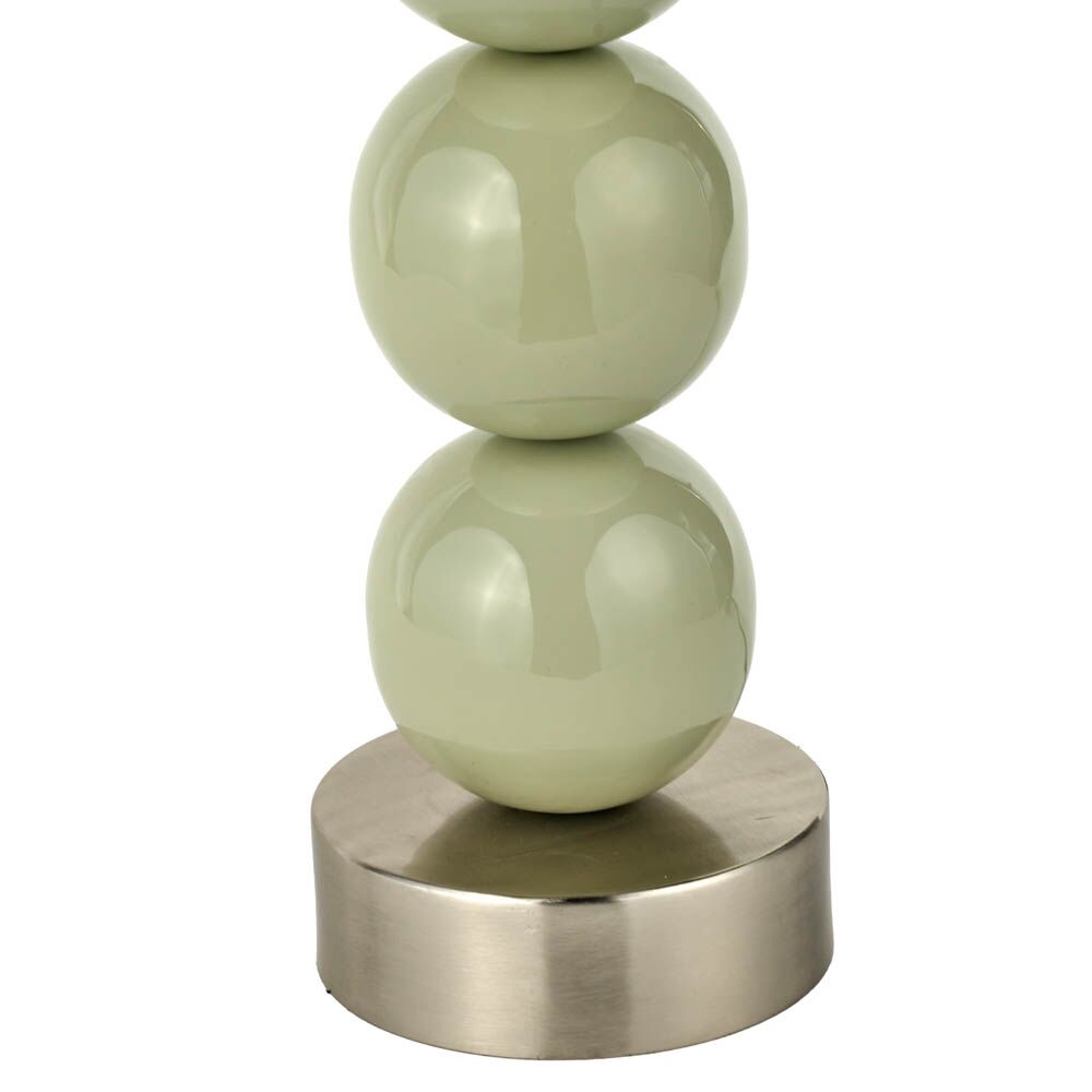 Pacific Sofia Sage and Silver Enamel 3 Ball Table Lamp 30-982-BO - Image 6
