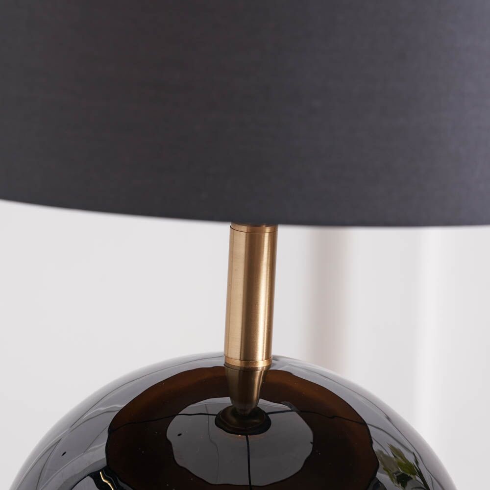 Pacific Sofia Black and Gold Enamel Table Lamp 30-983-BO - Image 3