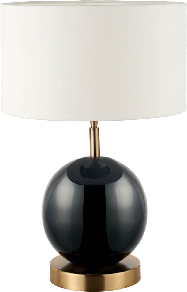 Pacific Sofia Black and Gold Enamel Table Lamp 30-983-BO - Image 5