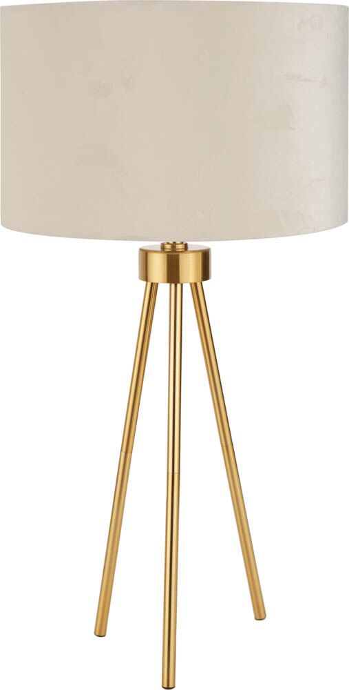 Pacific Houston Brushed Brass Metal Tripod Table Lamp 30-989-C - Image 5