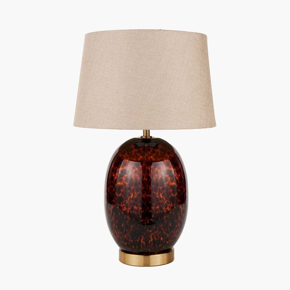 Pacific Lucien Tortoiseshell Glass Tall Table Lamp 30-998-C - Image 3