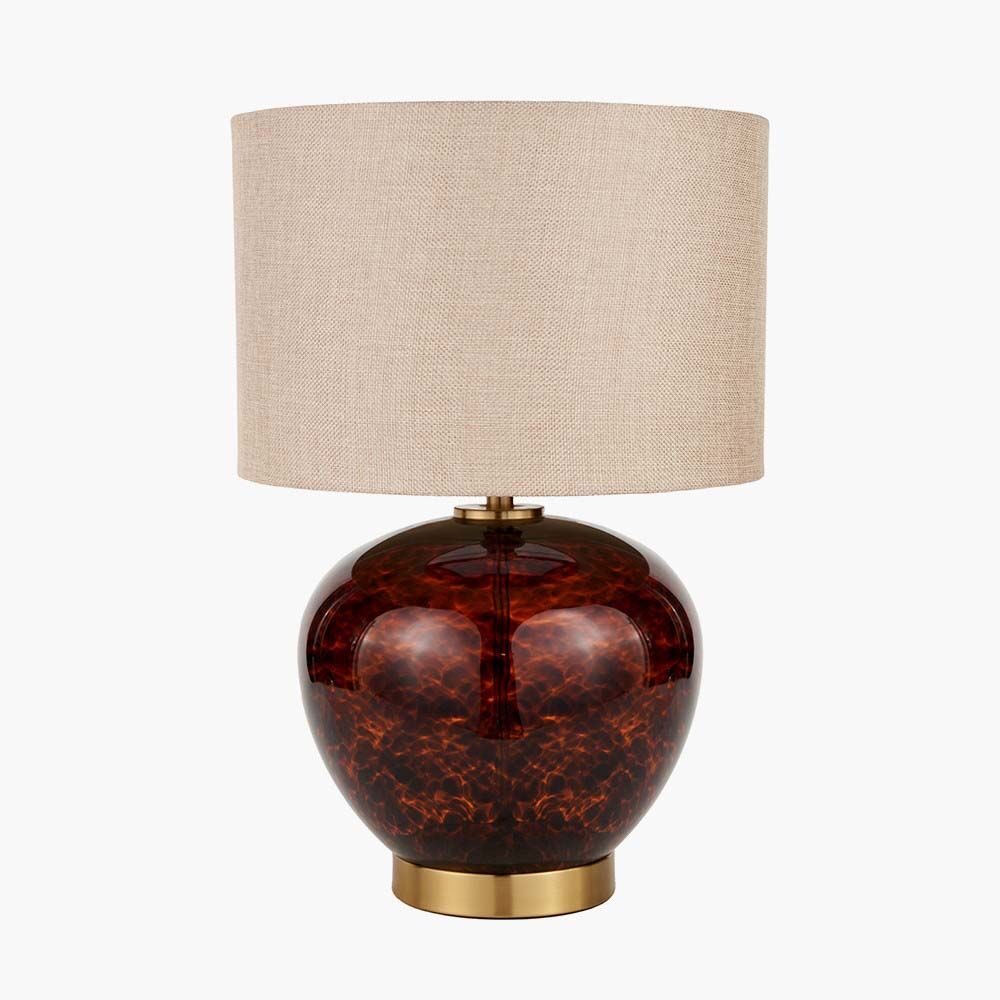 Pacific Lucien Tortoiseshell Glass Table Lamp 30-999-C - Image 3