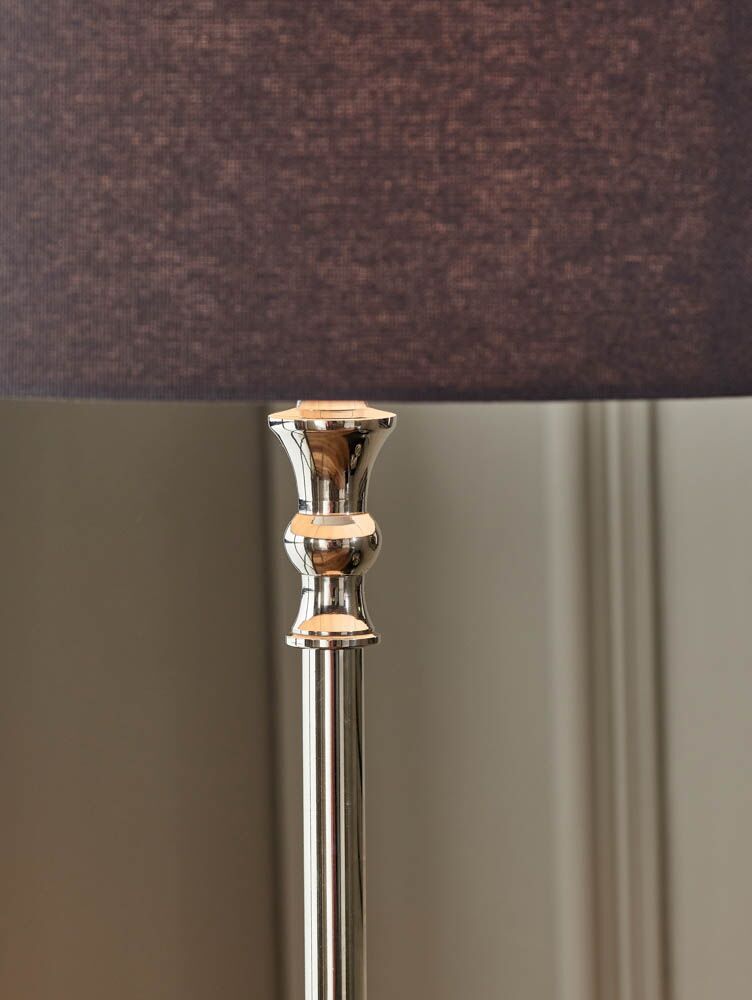 Pacific Claudius Nickel Metal Stick Floor Lamp 32-170-BO - Image 3