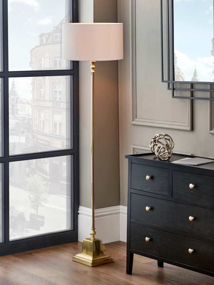 Pacific Claudius Gold Metal Stick Floor Lamp 32-171-BO - Image 3
