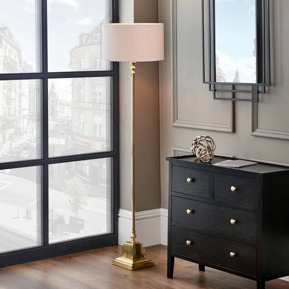 Pacific Claudius Gold Metal Stick Floor Lamp 32-171-BO - Image 6