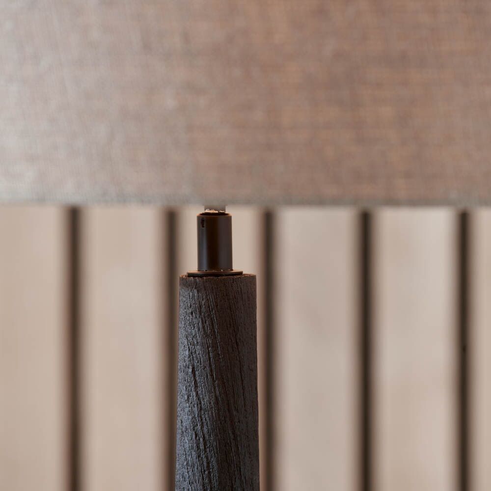 Pacific Marin Black Wood Tall Neck Floor Lamp 32-175-BO - Image 2