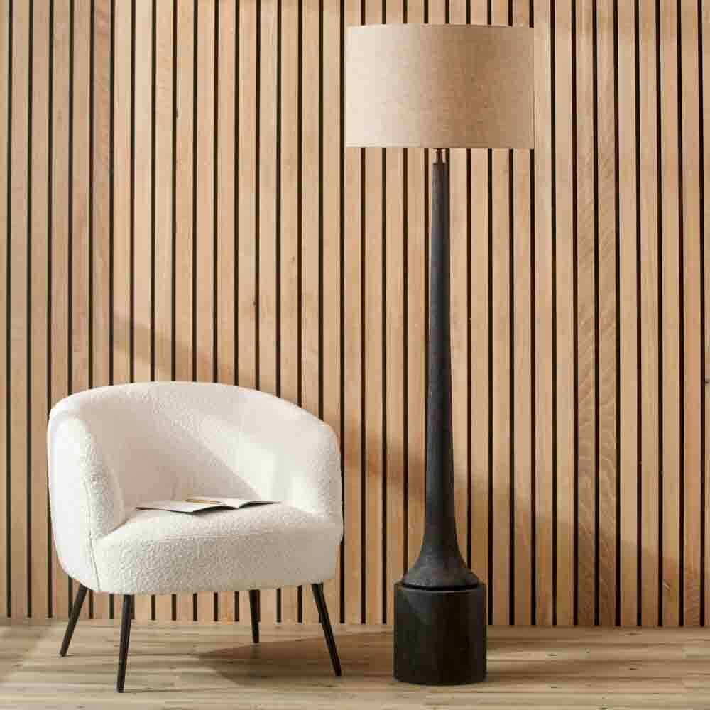 Pacific Marin Black Wood Tall Neck Floor Lamp 32-175-BO - Image 6
