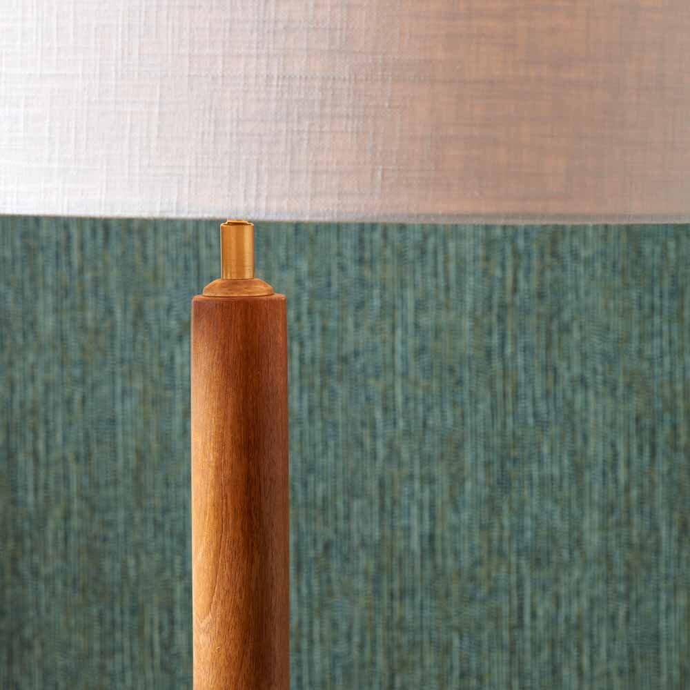 Pacific Toma Oiled Wood Tall Neck Floor Lamp 32-176-BO - Image 6