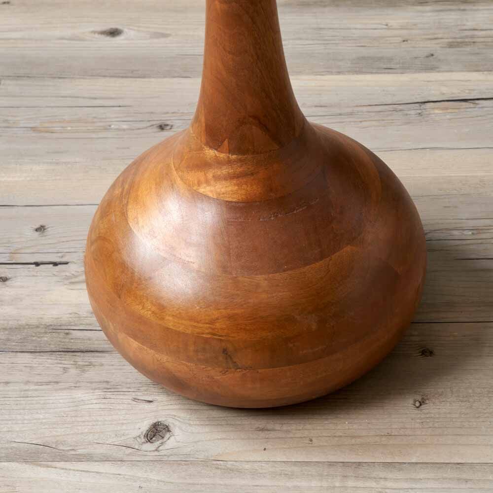 Pacific Toma Oiled Wood Tall Neck Floor Lamp 32-176-BO - Image 7