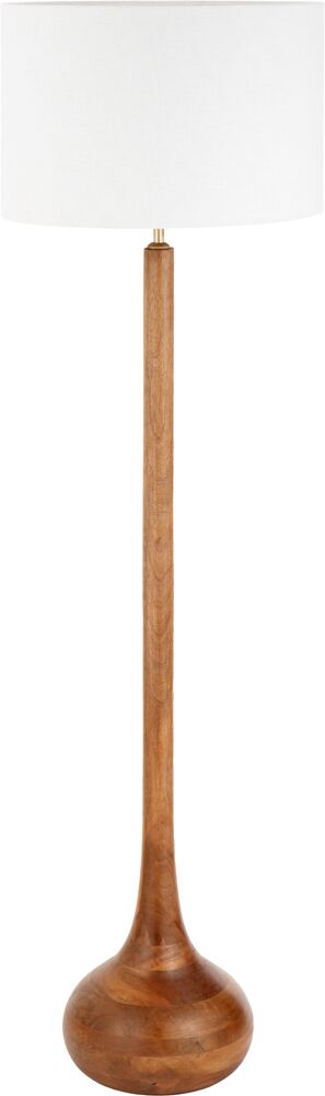 Pacific Toma Oiled Wood Tall Neck Floor Lamp 32-176-BO - Image 9