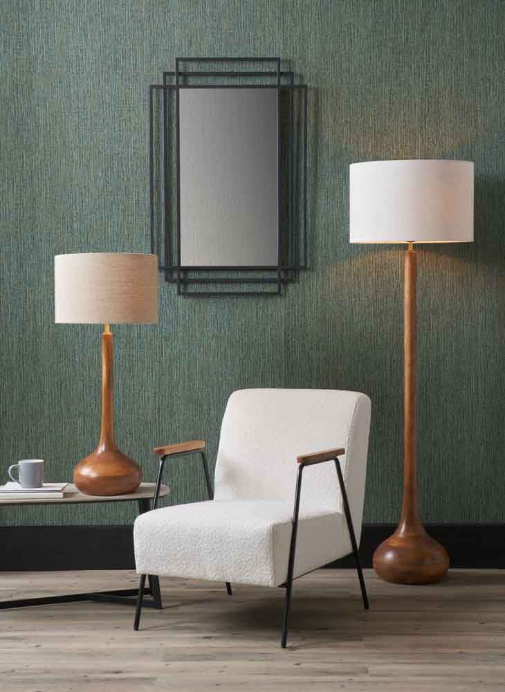 Pacific Toma Oiled Wood Tall Neck Floor Lamp 32-176-BO - Image 17