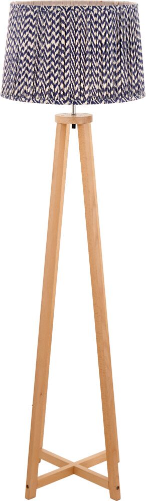 Pacific Whitby Natural Wood Tapered 4 Post Floor Lamp 32-181-BO - Image 2