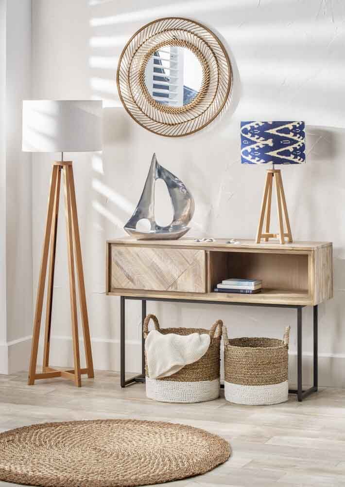 Pacific Whitby Natural Wood Tapered 4 Post Floor Lamp 32-181-BO - Image 19